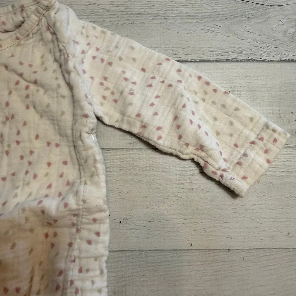 Aden &‎ anais baby long sleeve kimono bodysuit 6-9 months